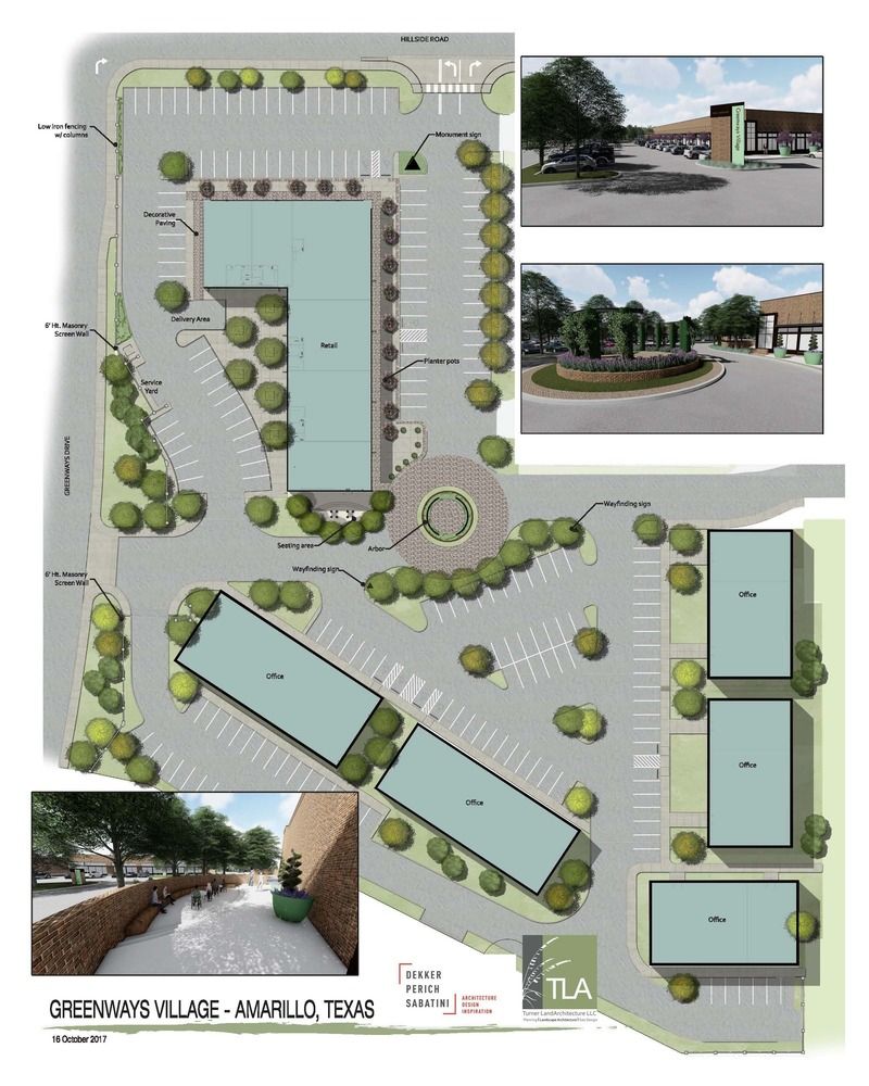 Retail for Lease: Greenways Village on Hillside: 7669 Hillside Rd, Amarillo, TX 79119